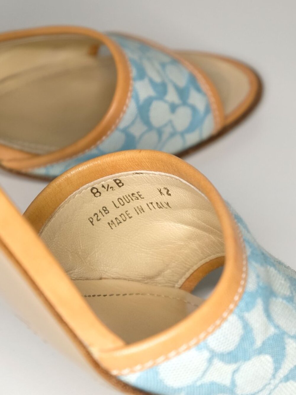 Y2K Coach Louise Sandals, A0029, Pool/Natural, 8.5 M - Picture 10 of 16